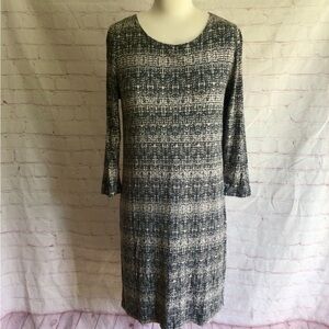 Katherine Barclay Monochrome Midi Dress - Size S/P